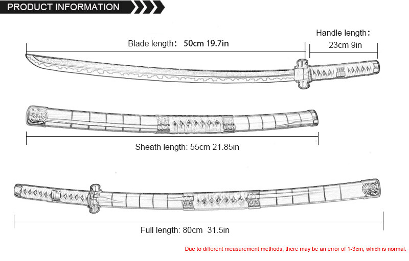 80cm One piece Zoro Sword 19